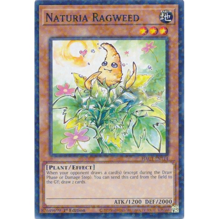 Image for Naturia Ragweed (Duel Terminal) (HAC1-EN114) (HAC1) - YuGiOh