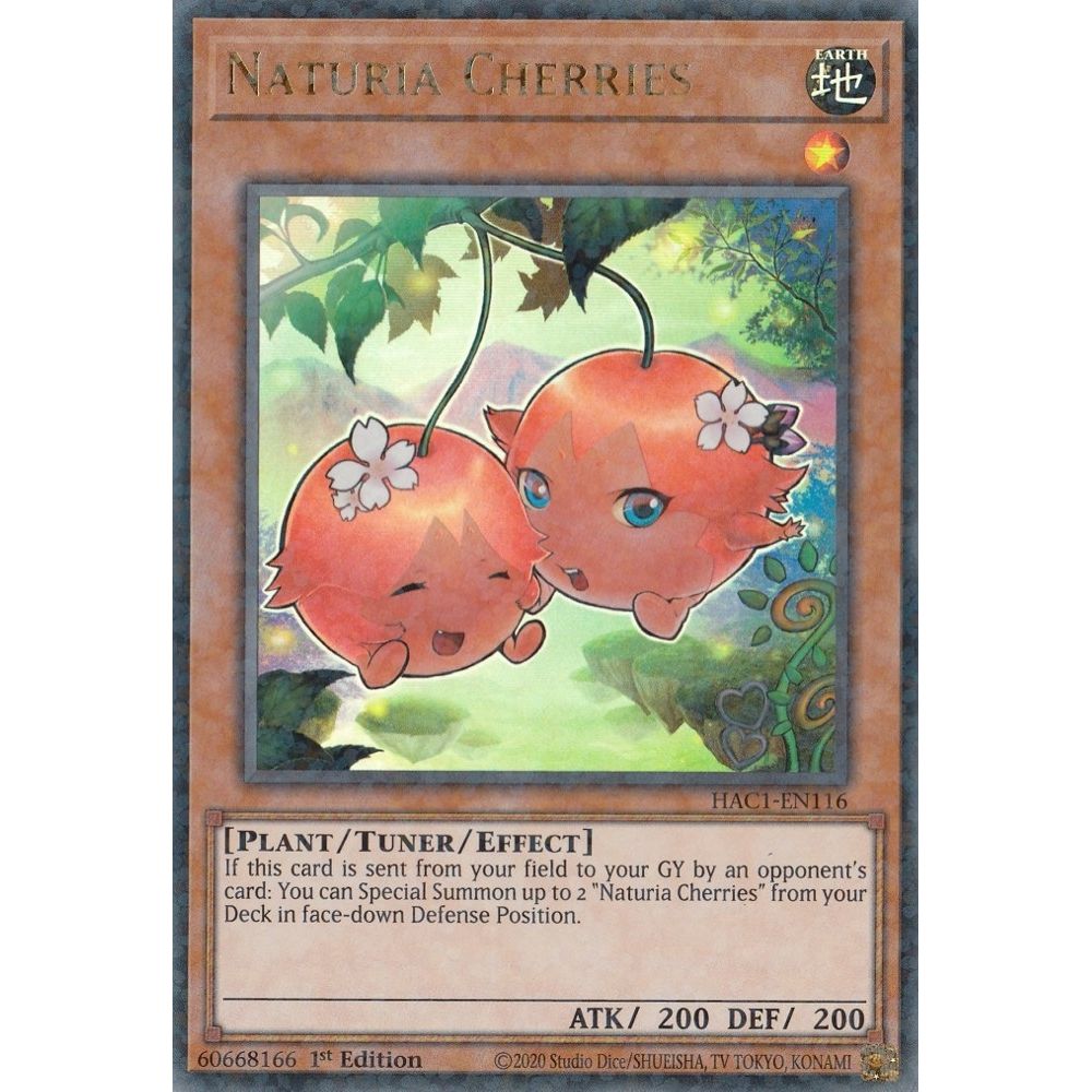 Image for Naturia Cherries (Duel Terminal) (HAC1-EN116) (HAC1) - YuGiOh