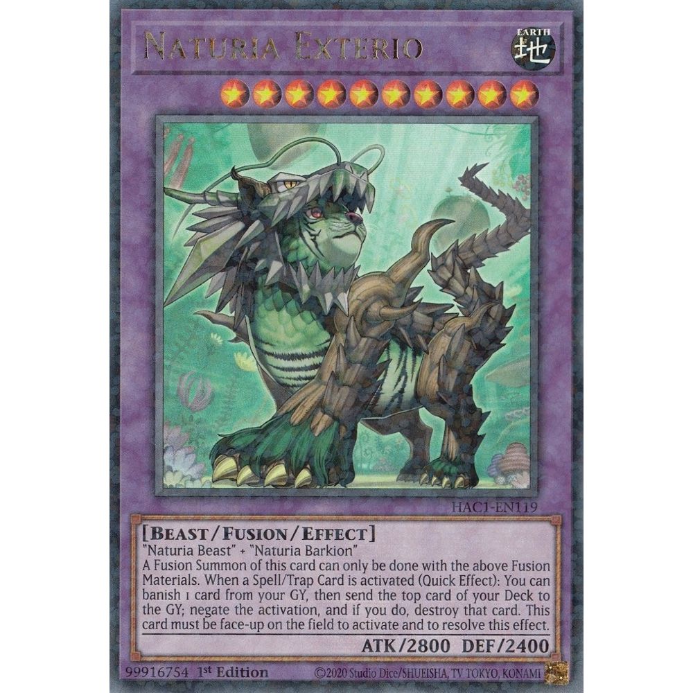 Image for Naturia Exterio (Duel Terminal) (HAC1-EN119) (HAC1) - YuGiOh