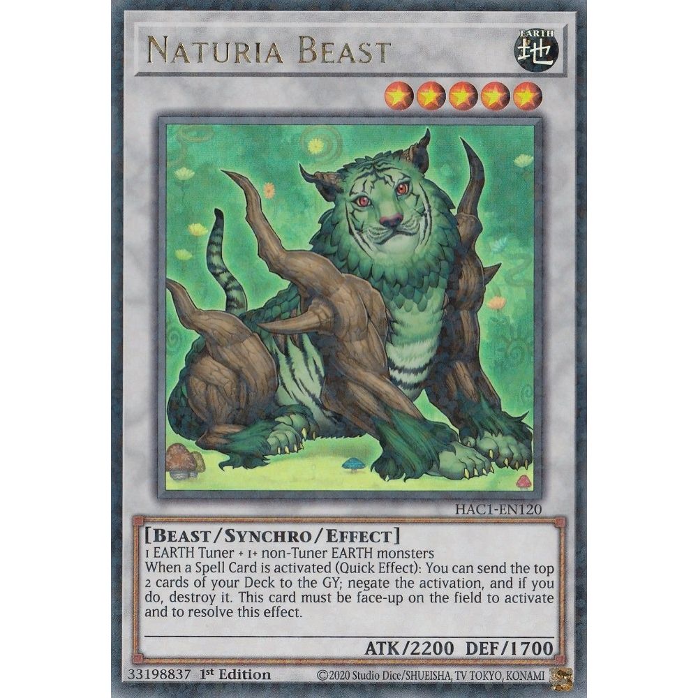Image for Naturia Beast (Duel Terminal) (HAC1-EN120) (HAC1) - YuGiOh