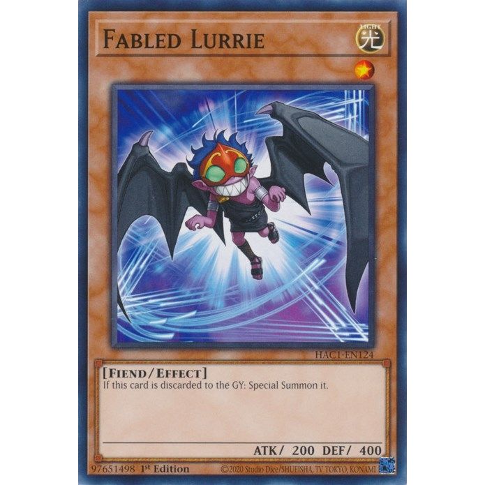 Image for Fabled Lurrie (HAC1-EN124) (HAC1) - YuGiOh