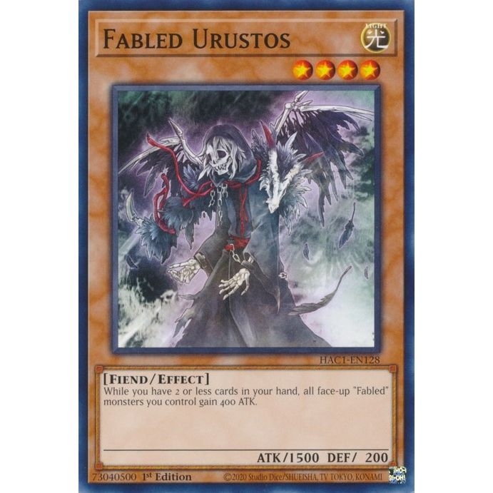 Image for Fabled Urustos (HAC1-EN128) (HAC1) - YuGiOh