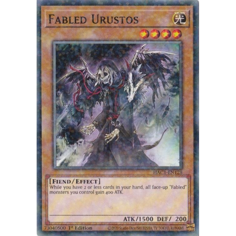 Image for Fabled Urustos (Duel Terminal) (HAC1-EN128) (HAC1) - YuGiOh