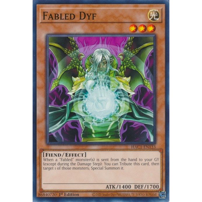 Image for Fabled Dyf (HAC1-EN133) (HAC1) - YuGiOh