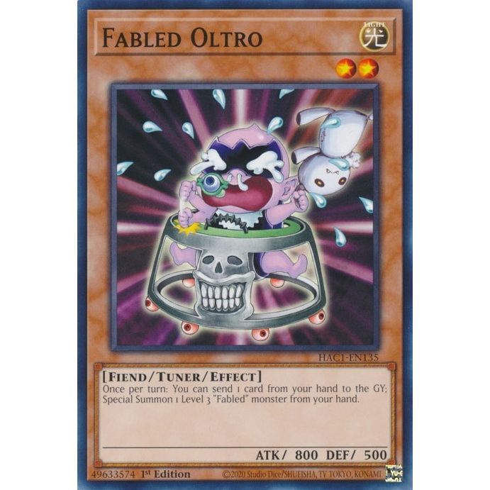 Image for Fabled Oltro (HAC1-EN135) (HAC1) - YuGiOh
