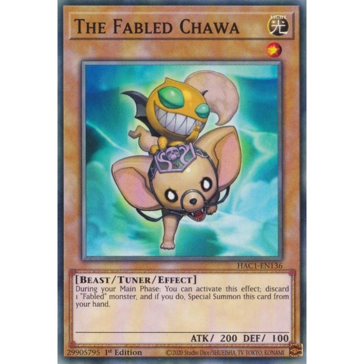 Image for The Fabled Chawa (HAC1-EN136) (HAC1) - YuGiOh