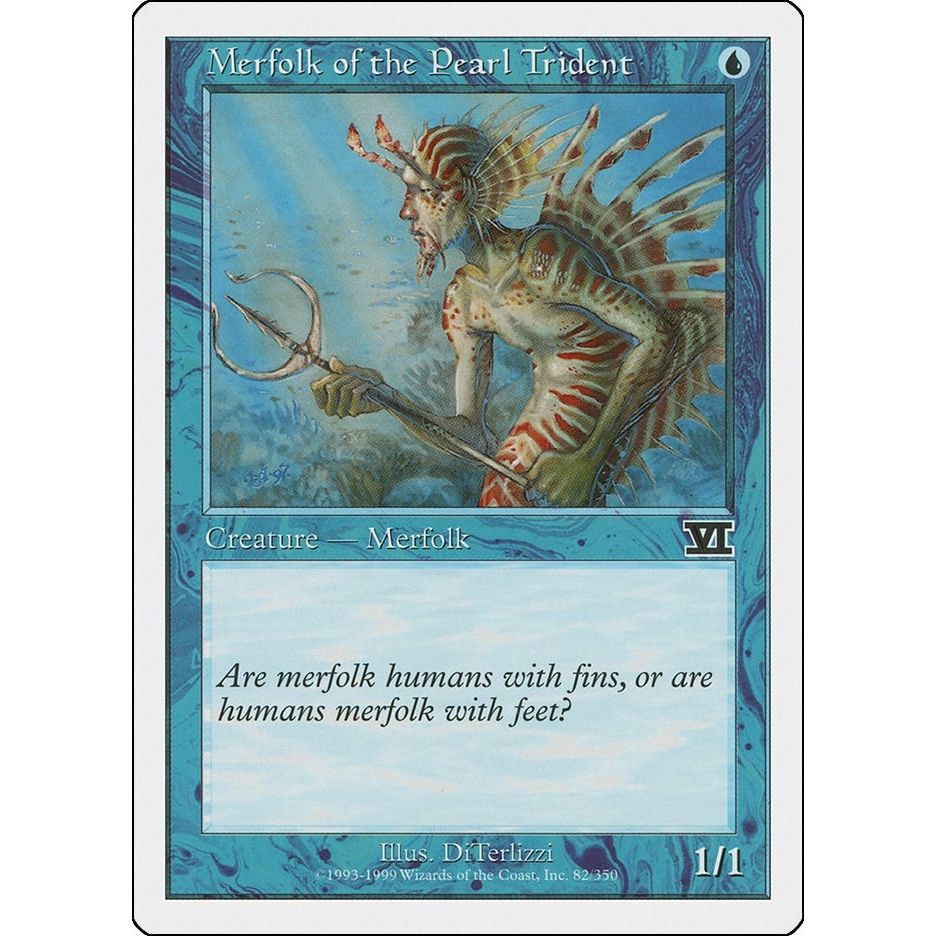 Image for Merfolk of the Pearl Trident (82) (6ED) - Magic: The Gathering