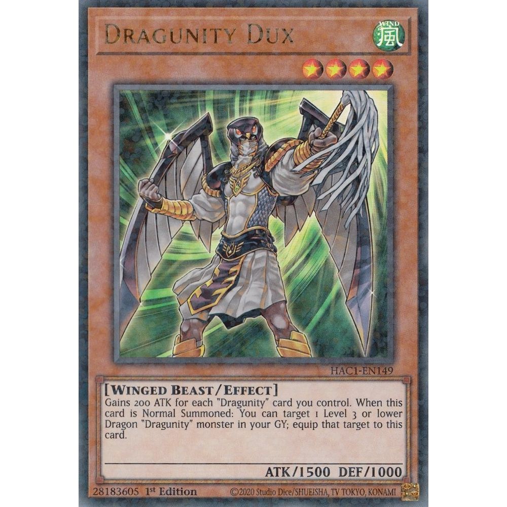 Image for Dragunity Dux (Duel Terminal) (HAC1-EN149) (HAC1) - YuGiOh