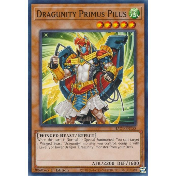 Image for Dragunity Primus Pilus (HAC1-EN155) (HAC1) - YuGiOh