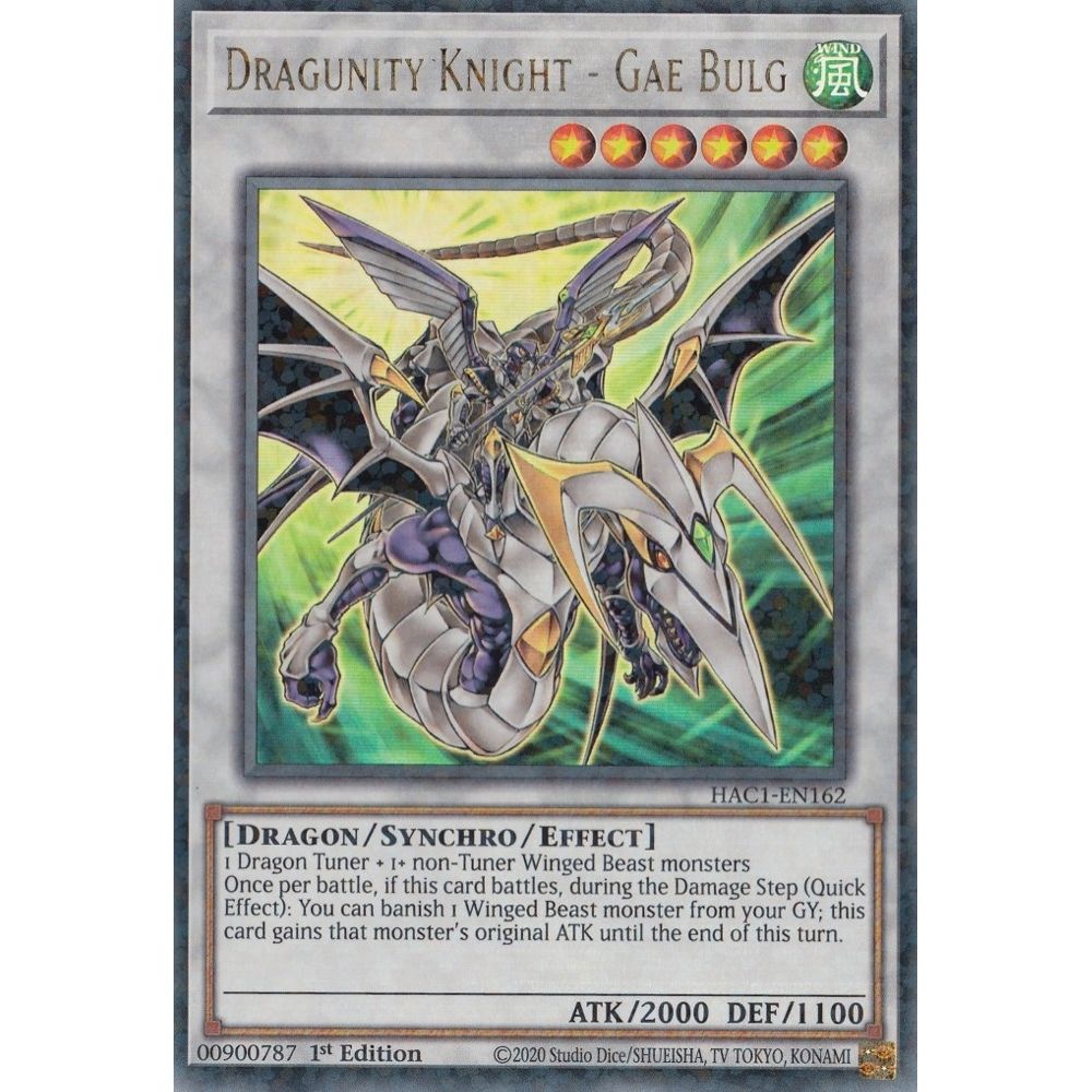 Image for Dragunity Knight - Gae Bulg (Duel Terminal) (HAC1-EN162) (HAC1) - YuGiOh
