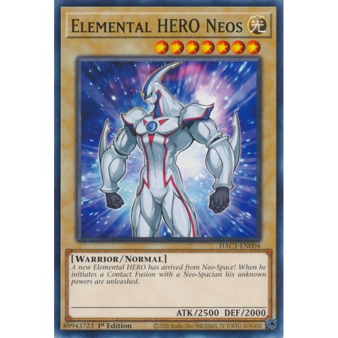 Image for Elemental HERO Neos (HAC1-EN004) (HAC1) - YuGiOh