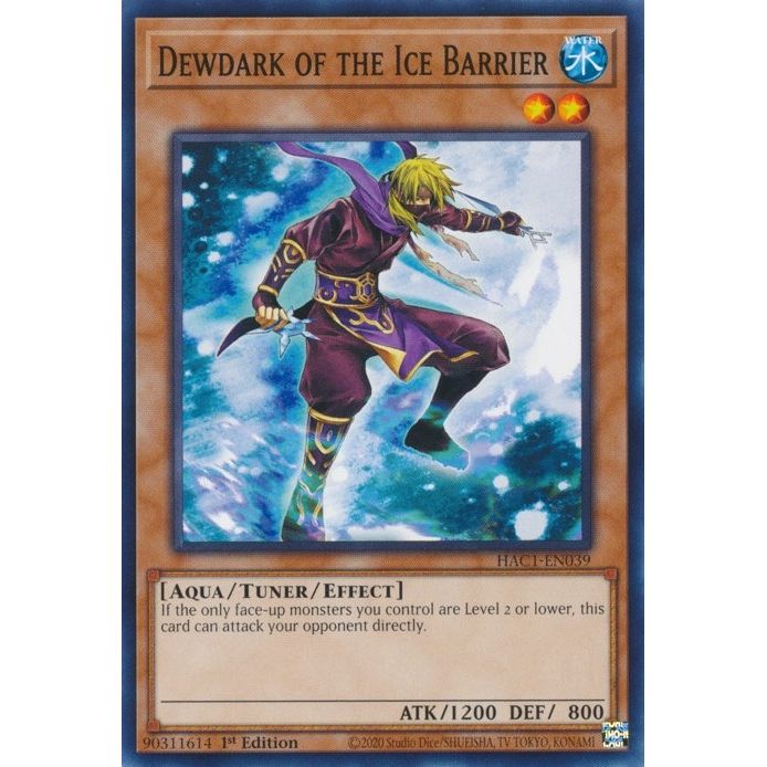 Image for Dewdark of the Ice Barrier (HAC1-EN039) (HAC1) - YuGiOh
