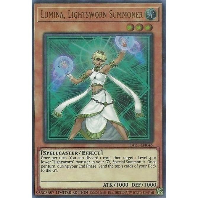 Image for Lumina, Lightsworn Summoner (LART-EN045) (LART) - YuGiOh