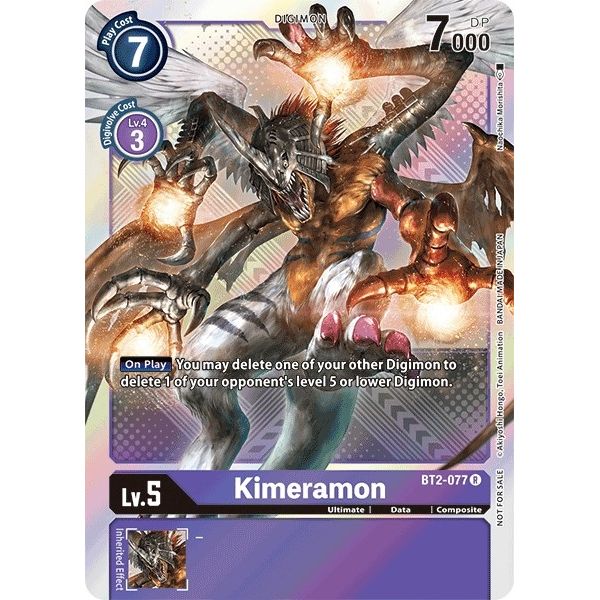 Image for Kimeramon - BT2-077 (Official Tournament Pack Vol.4) (BT2-077 R) (BT01-03A) - Digimon Card Game