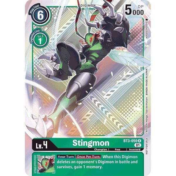Image for Stingmon - BT3-050 (Official Tournament Pack Vol.4) (BT3-050 R) (BT01-03A) - Digimon Card Game