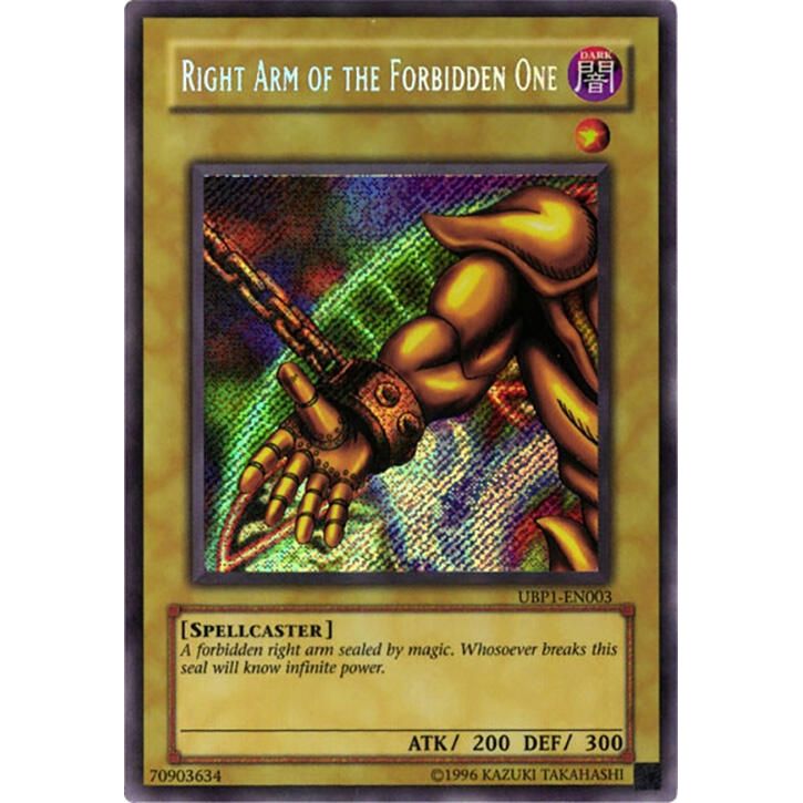 Image for Right Arm of the Forbidden One (UBP1-EN003) (UBP1) - YuGiOh