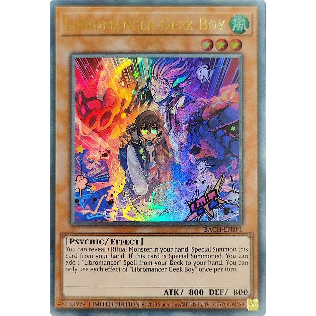 Image for Libromancer Geek Boy (Premier Edition) (BACH-ENSP1) (BACH) - YuGiOh