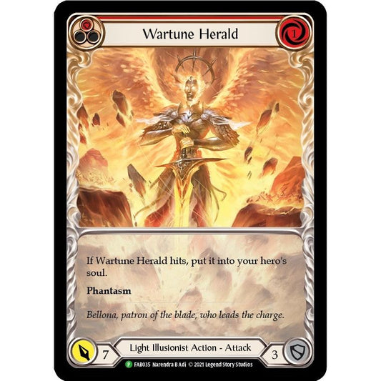 Image for Wartune Herald (Red) (Extended Art) - FAB035 (FAB035) (PR) - Flesh and Blood TCG