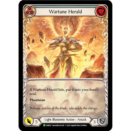 Image for Wartune Herald (Blue) (Extended Art) - FAB037 (FAB037) (PR) - Flesh and Blood TCG