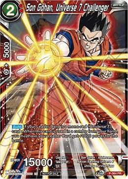 Image for Son Gohan, Universe 7 Challenger (Tournament Pack Vol. 7) (P-364) (TPR) - Dragon Ball Super: Masters