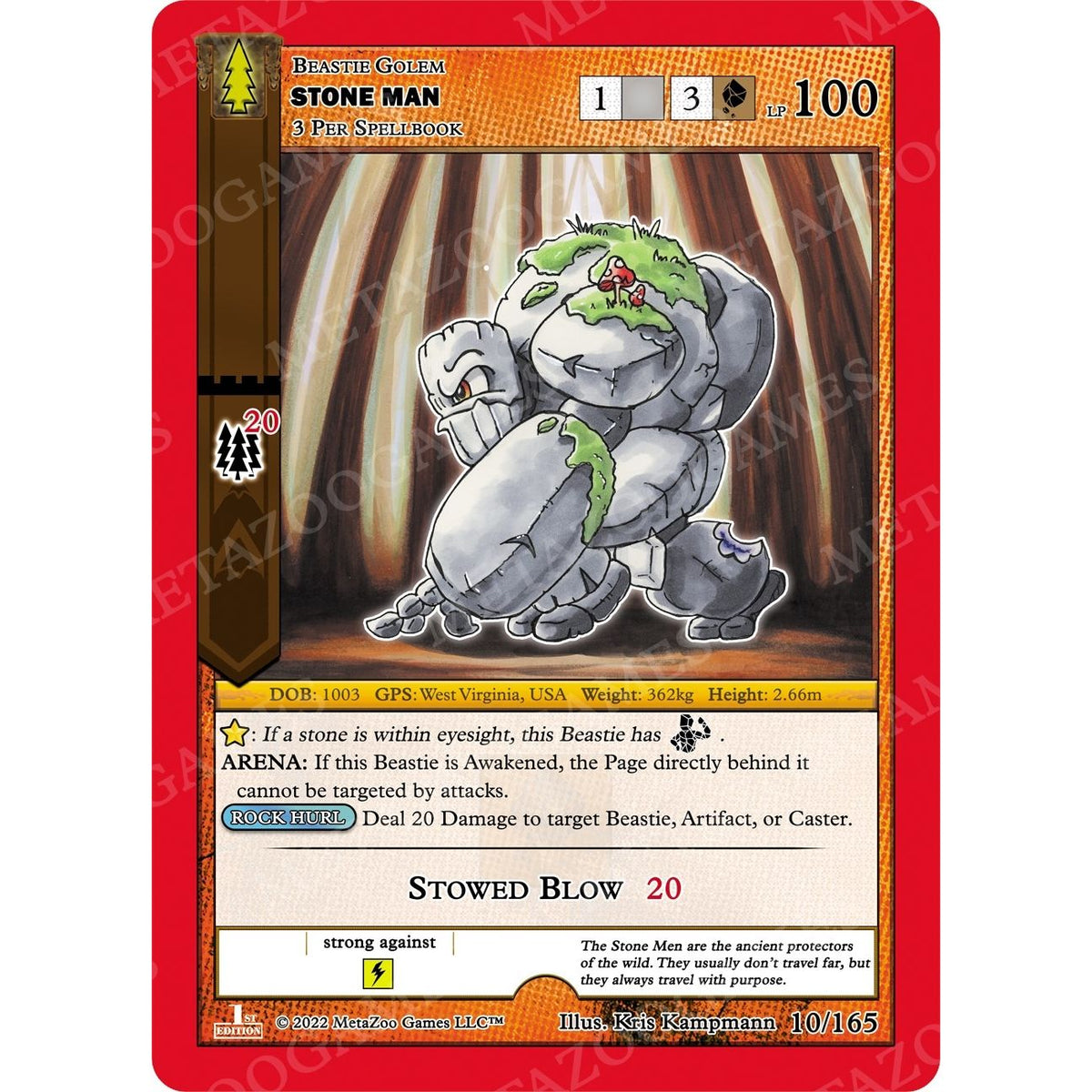 Image for Stone Man (10/165) (WILFE) - MetaZoo