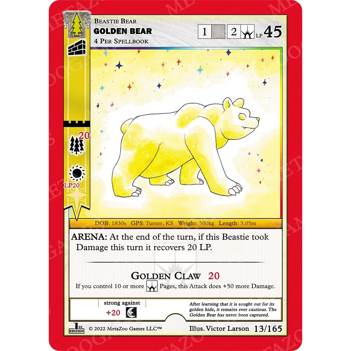 Image for Golden Bear (13/165) (WILFE) - MetaZoo