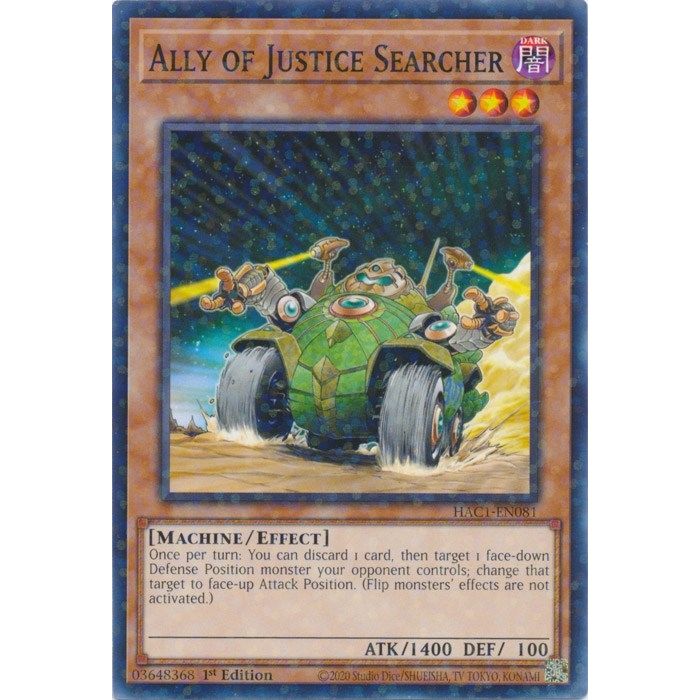 Image for Ally of Justice Searcher (Duel Terminal) (HAC1-EN081) (HAC1) - YuGiOh