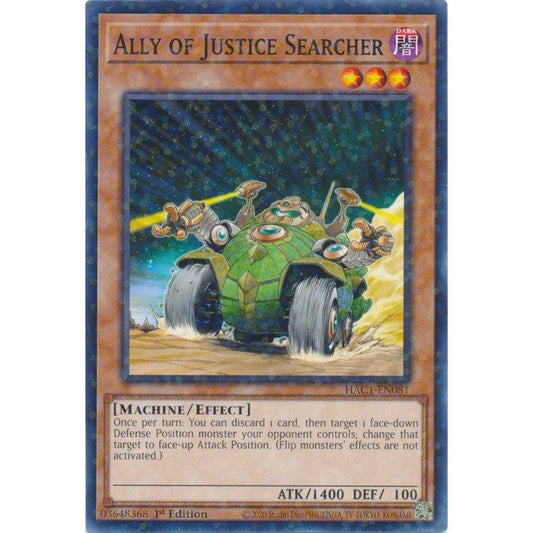 Image for Ally of Justice Searcher (Duel Terminal) (HAC1-EN081) (HAC1) - YuGiOh