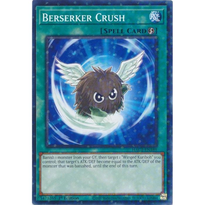 Image for Berserker Crush (Duel Terminal) (HAC1-EN169) (HAC1) - YuGiOh