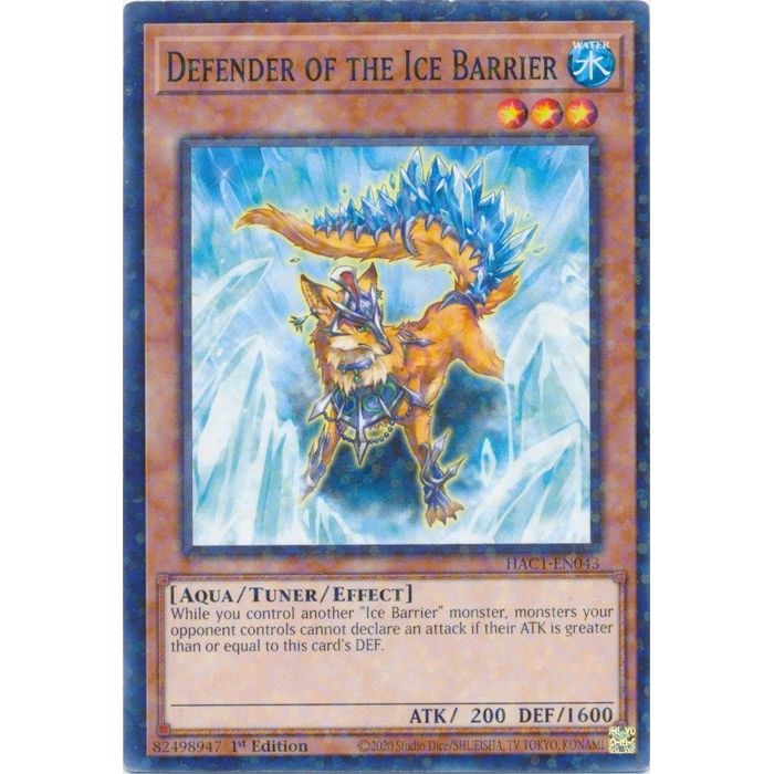 Image for Defender of the Ice Barrier (Duel Terminal) (HAC1-EN043) (HAC1) - YuGiOh