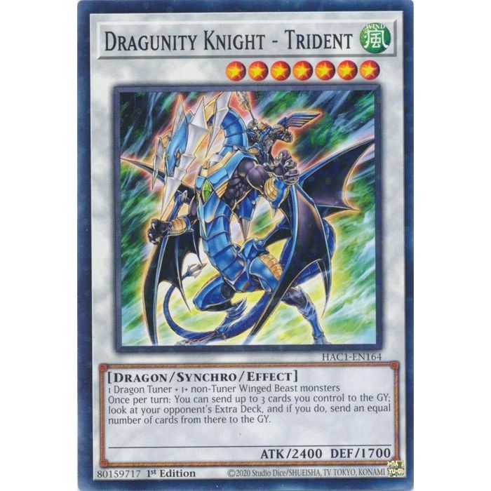 Image for Dragunity Knight - Trident (Duel Terminal) (HAC1-EN164) (HAC1) - YuGiOh