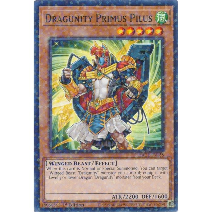 Image for Dragunity Primus Pilus (Duel Terminal) (HAC1-EN155) (HAC1) - YuGiOh