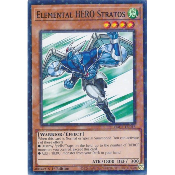 Image for Elemental HERO Stratos (Duel Terminal) (HAC1-EN015) (HAC1) - YuGiOh