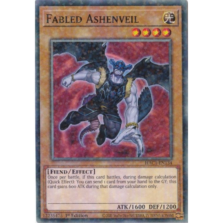 Image for Fabled Ashenveil (Duel Terminal) (HAC1-EN134) (HAC1) - YuGiOh