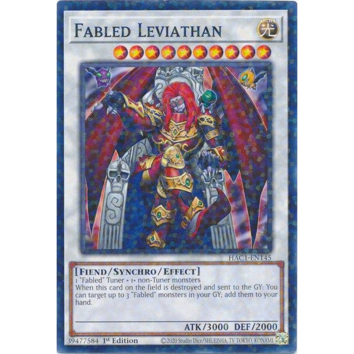 Image for Fabled Leviathan (Duel Terminal) (HAC1-EN145) (HAC1) - YuGiOh