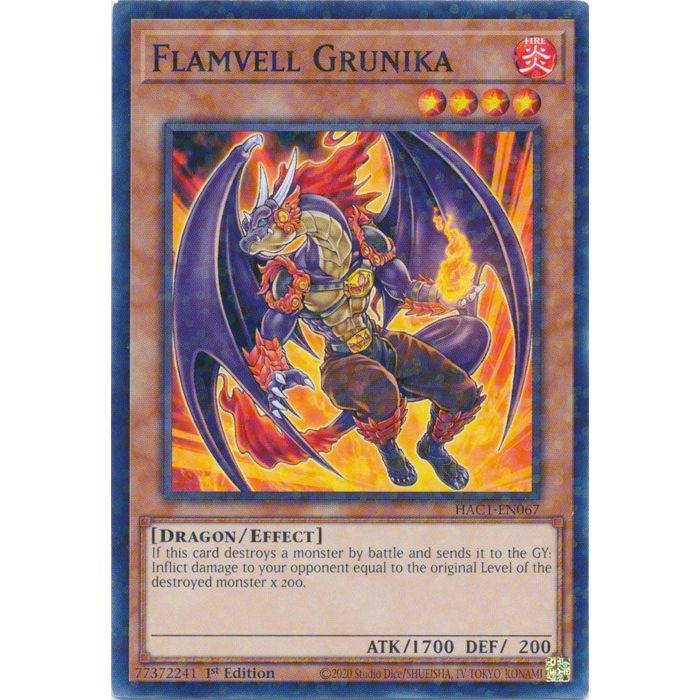 Image for Flamvell Grunika (Duel Terminal) (HAC1-EN067) (HAC1) - YuGiOh