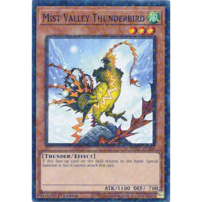 Image for Mist Valley Thunderbird (Duel Terminal) (HAC1-EN056) (HAC1) - YuGiOh