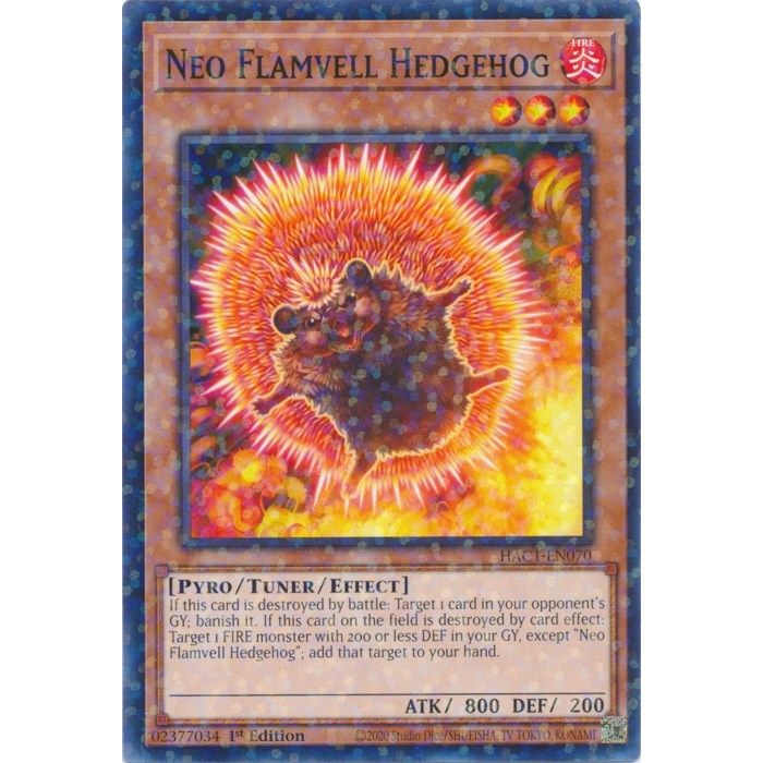 Image for Neo Flamvell Hedgehog (Duel Terminal) (HAC1-EN070) (HAC1) - YuGiOh