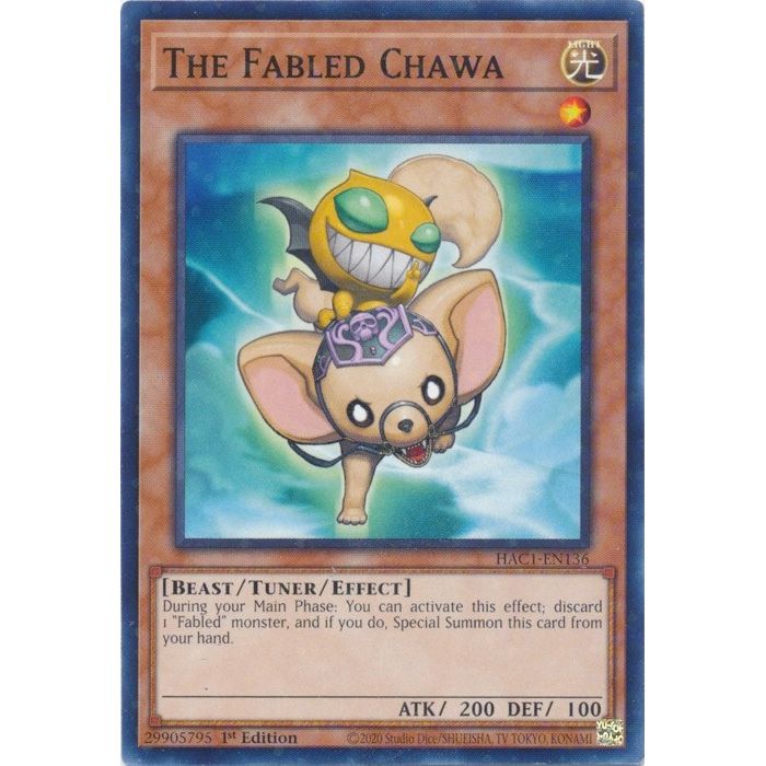 Image for The Fabled Chawa (Duel Terminal) (HAC1-EN136) (HAC1) - YuGiOh