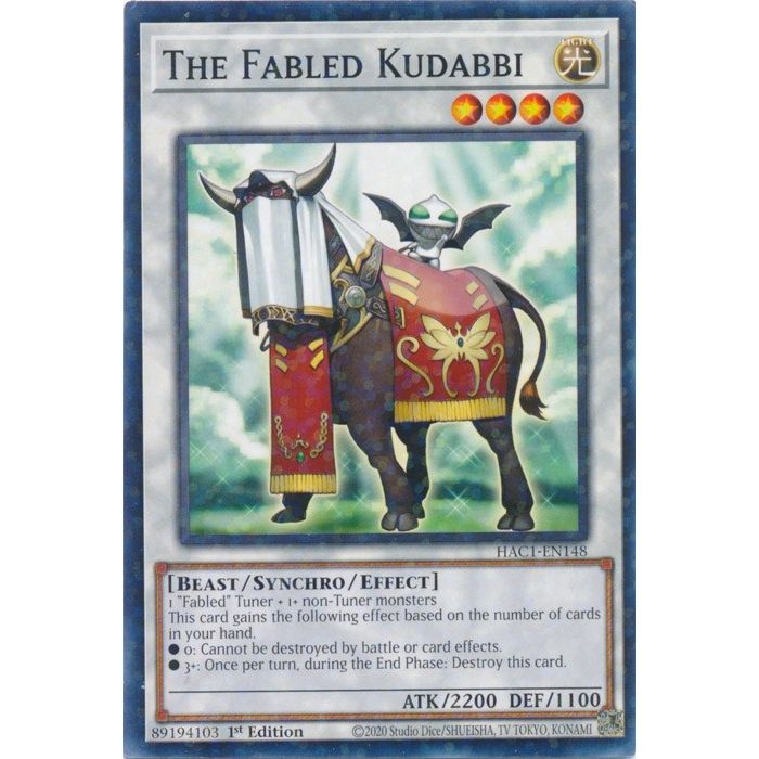 Image for The Fabled Kudabbi (Duel Terminal) (HAC1-EN148) (HAC1) - YuGiOh