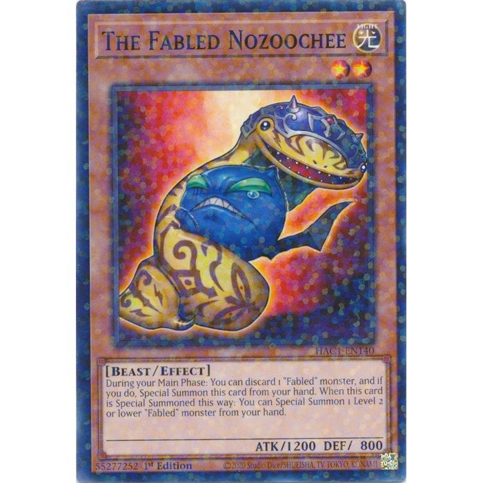 Image for The Fabled Nozoochee (Duel Terminal) (HAC1-EN140) (HAC1) - YuGiOh