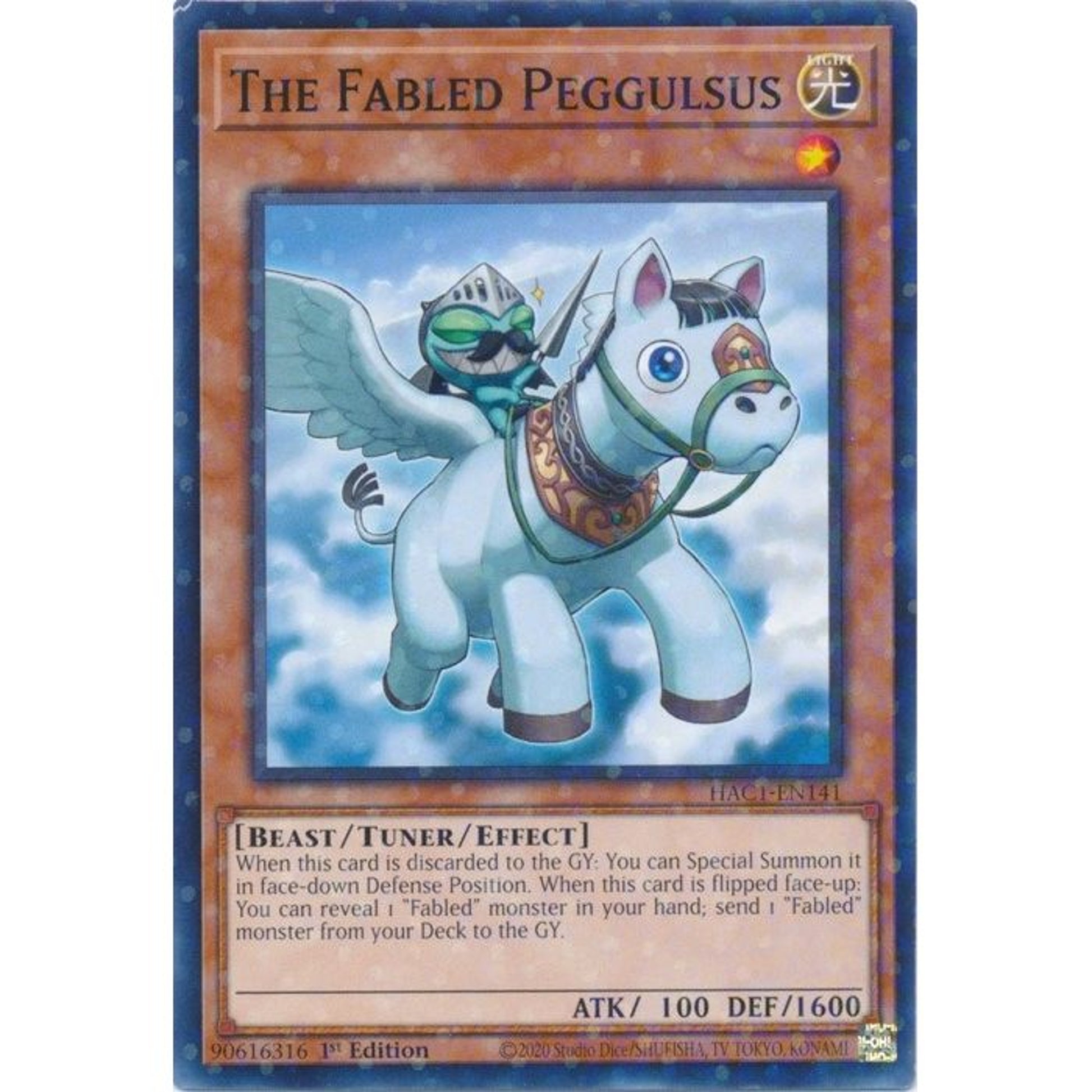 Image for The Fabled Peggulsus (Duel Terminal) (HAC1-EN141) (HAC1) - YuGiOh