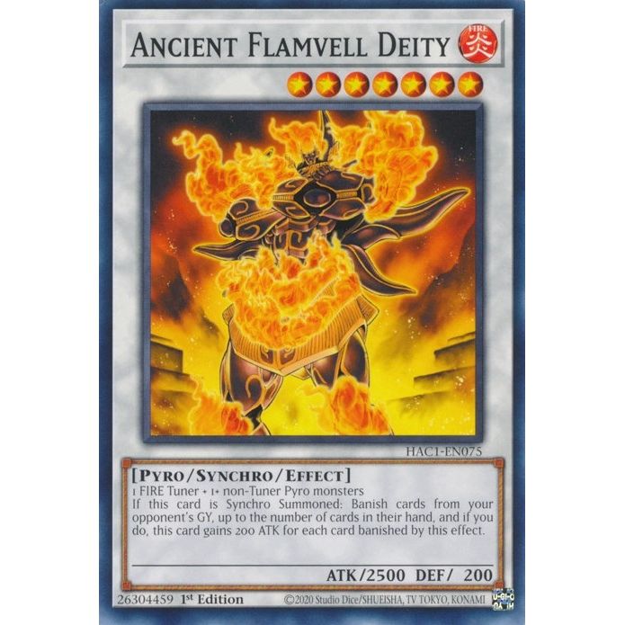 Image for Ancient Flamvell Deity (HAC1-EN075) (HAC1) - YuGiOh