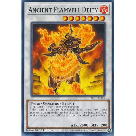 Image for Ancient Flamvell Deity (HAC1-EN075) (HAC1) - YuGiOh