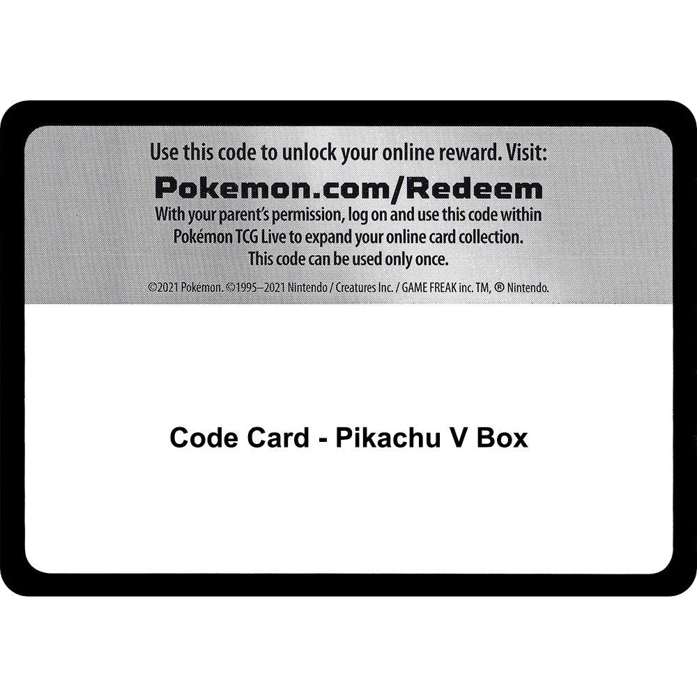 Image for Code Card - Pikachu V Box (MCAP) - Pokemon