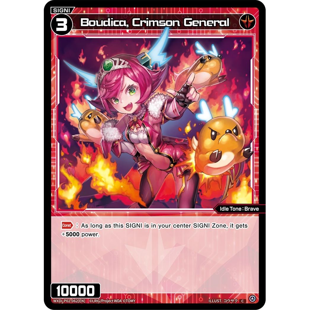 Image for Boudica, Crimson General (WXDi-P02-062[EN]) (WXDi-P02) - WIXOSS
