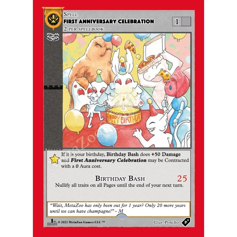 Image for First Anniversary Celebration (1st Edition) (HOLIP) - MetaZoo