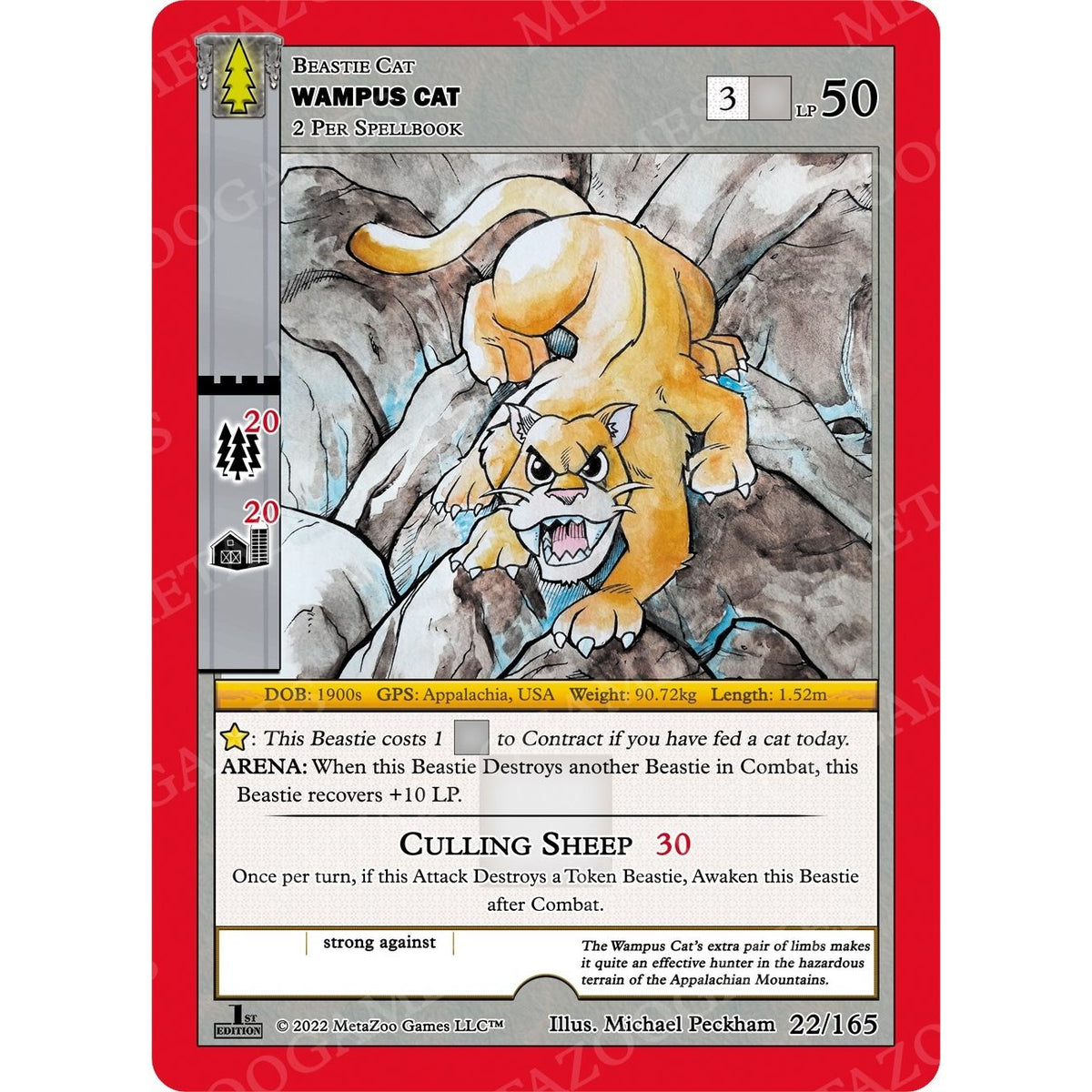Image for Wampus Cat (22/165) (WILFE) - MetaZoo