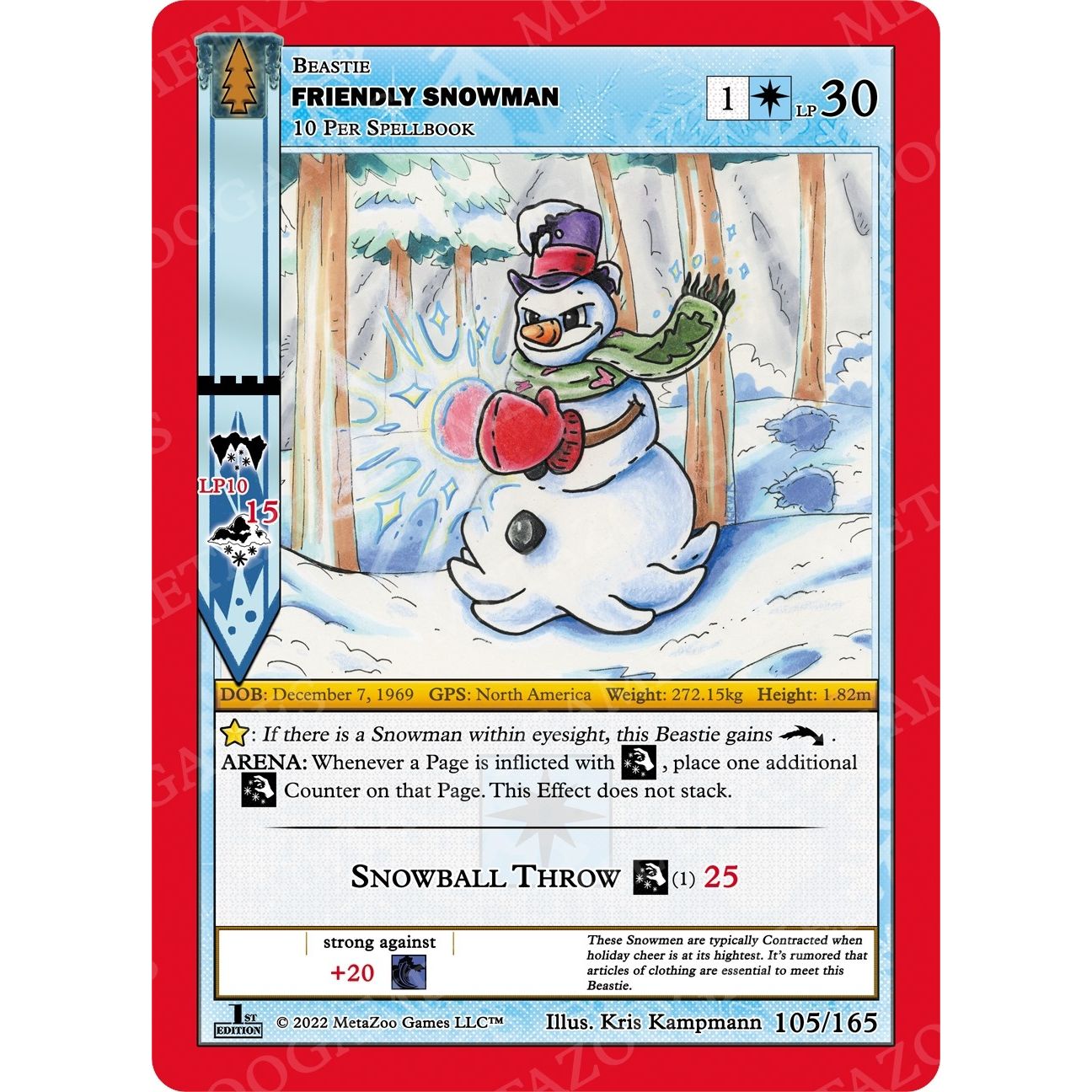 Image for Friendly Snowman (105/165) (WILFE) - MetaZoo