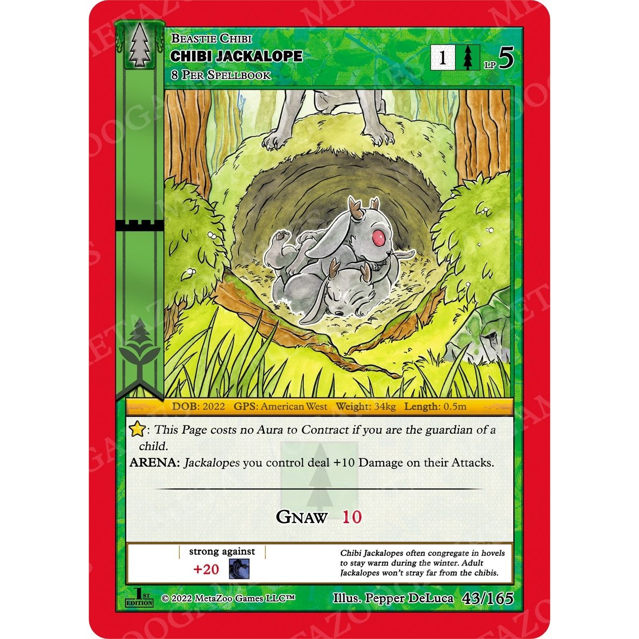 Image for Chibi Jackalope (43/165) (WILFE) - MetaZoo
